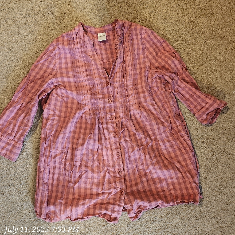 Blair Rose Checkered Shirt